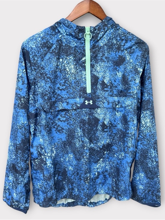 Under Armour Jackets & Blazers - Under Armour Women’s Storm Blue Abstract 1/4 Zip Rain Jacket Size XS
